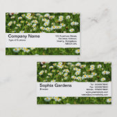 Textuurband V2 - Daisy Meadow Visitekaartje (Voorkant / Achterkant)