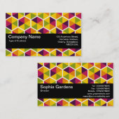 Textuurband V2 - hexagonpatroon 01 Visitekaartje (Voorkant / Achterkant)