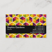 Textuurband V2 - hexagonpatroon 01 Visitekaartje (Achterkant)