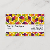 Textuurband V2 - hexagonpatroon 01 Visitekaartje (Achterkant)