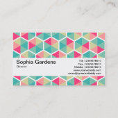 Textuurband V2 - hexagonpatroon 02 Visitekaartje (Achterkant)