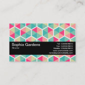 Textuurband V2 - hexagonpatroon 02 Visitekaartje (Achterkant)