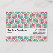 Textuurband V2 - hexagonpatroon 02 Visitekaartje (Achterkant)