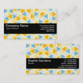 Textuurband V2 - hexagonpatroon 03 Visitekaartje (Voorkant / Achterkant)