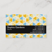 Textuurband V2 - hexagonpatroon 03 Visitekaartje (Achterkant)