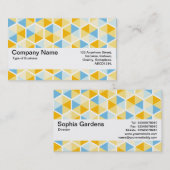 Textuurband V2 - hexagonpatroon 03 Visitekaartje (Voorkant / Achterkant)