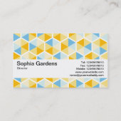 Textuurband V2 - hexagonpatroon 03 Visitekaartje (Achterkant)