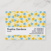 Textuurband V2 - hexagonpatroon 03 Visitekaartje (Achterkant)