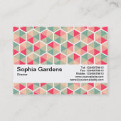 Textuurband V2 - hexagonpatroon 04 Visitekaartje (Achterkant)