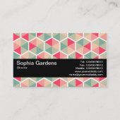 Textuurband V2 - hexagonpatroon 04 Visitekaartje (Achterkant)