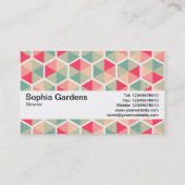 Textuurband V2 - hexagonpatroon 04 Visitekaartje (Achterkant)