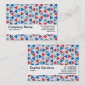 Textuurband V2 - hexagonpatroon 05 Visitekaartje (Voorkant / Achterkant)