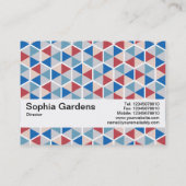 Textuurband V2 - hexagonpatroon 05 Visitekaartje (Achterkant)