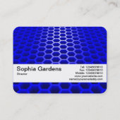 Textuurband V2 - Honeycomb Perspective Blue Visitekaartje (Achterkant)