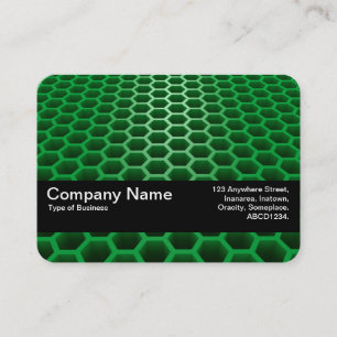 Textuurband V2 - Honeycomb Perspective Green Visitekaartje