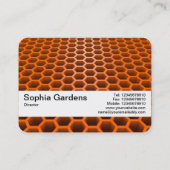 Textuurband V2 - Honeycomb Perspective Oranje Visitekaartje (Achterkant)