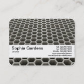 Textuurband V2 - Honeycomb Perspective Warm Visitekaartje (Achterkant)