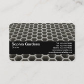 Textuurband V2 - Honeycomb Perspective Warm Visitekaartje (Achterkant)