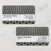 Textuurband V2 - Honeycomb Perspective Warm Visitekaartje (Voorkant / Achterkant)