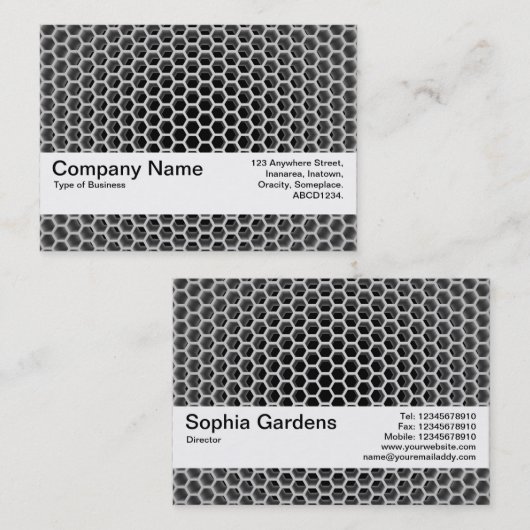 Textuurband V2 - Honeycomb Visitekaartje (Voorkant / Achterkant)