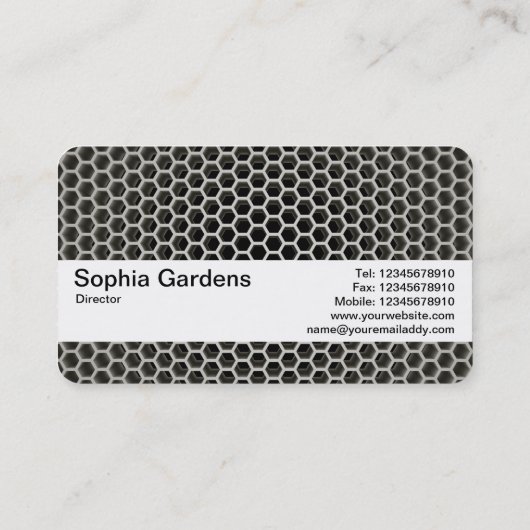 Textuurband V2 - Honeycomb Warm Visitekaartje (Achterkant)
