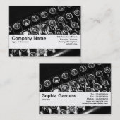 Textuurband V2 - schrijfmachine Visitekaartje (Voorkant / Achterkant)