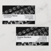 Textuurband V2 - schrijfmachine Visitekaartje (Voorkant / Achterkant)