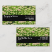 Textuurband V2 - Sedum (najaargang) Visitekaartje (Voorkant / Achterkant)