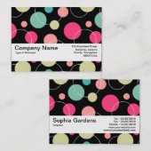 Textuurband V2 - Spots & Circles 150816 Visitekaartje (Voorkant / Achterkant)
