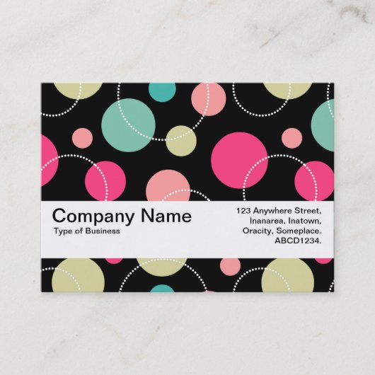 Textuurband V2 - Spots & Circles 150816 Visitekaartje (Voorkant)