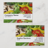Textuurband V2 - Stierften groenten 02 Visitekaartje (Voorkant / Achterkant)