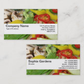 Textuurband V2 - Stierften groenten 02 Visitekaartje (Voorkant / Achterkant)