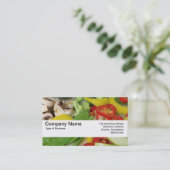 Textuurband V2 - Stierften groenten 02 Visitekaartje (Staand voorkant)