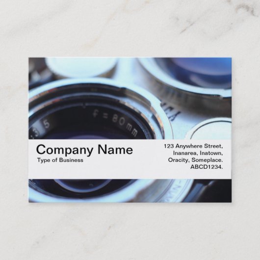 Textuurband V2 -  TLR-camera Visitekaartje (Voorkant)