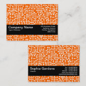 Textuurband V2 - Verbonden spots II Visitekaartje (Voorkant / Achterkant)