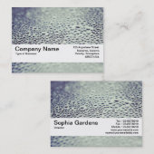 Textuurband V2 - Waterdruppels op glas 01 Visitekaartje (Voorkant / Achterkant)