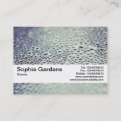 Textuurband V2 - Waterdruppels op glas 01 Visitekaartje (Achterkant)