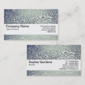 Textuurband V2 - Waterdruppels op glas 01 Visitekaartje (Voorkant / Achterkant)