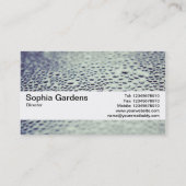 Textuurband V2 - Waterdruppels op glas 01 Visitekaartje (Achterkant)