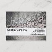 Textuurband V2 - Waterdruppels op glas 02 Visitekaartje (Achterkant)
