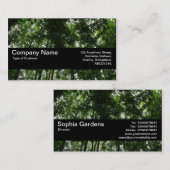 Textuurband V2 - Woodland Canopy 01 Visitekaartje (Voorkant / Achterkant)