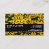 Textuurband V2 - zwarte veredeling (Rudbeckia Hir) Visitekaartje (Achterkant)