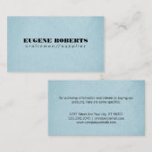 Textuurblauw Visitekaartje (Voorkant / Achterkant)