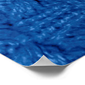 Textuurbreien. Blauwe pullover. Patroonweefsel ma Poster (Hoek)