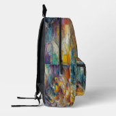 Textuurdikke verf Abstract Bedrukte Rugzak (Links)