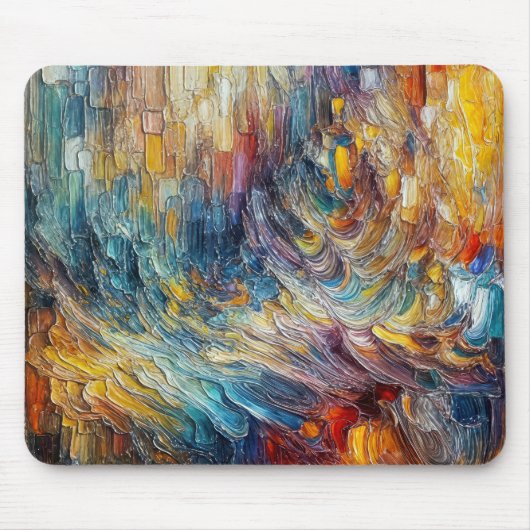 Textuurdikke verf Abstract Muismat (Voorkant)