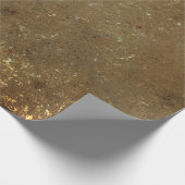 Textuurgrunge Rustic Brown beige Old  Cadeaupapier (Hoek)