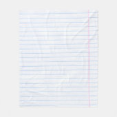 textuurlijnen van papier van notitieboek fleece deken (Voorkant)