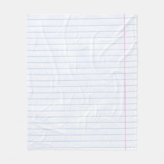 textuurlijnen van papier van notitieboek fleece deken (Voorkant)