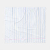 textuurlijnen van papier van notitieboek fleece deken (Voorkant (Horizontaal))